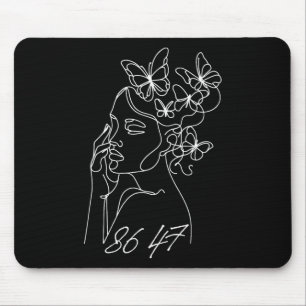8647 Anti Trump Floral Resist 86 47 Impeach Trump Mouse Mat