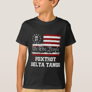 8647 Anti Trump Foxtrots Deltas Tangos Impeach 47 T-Shirt