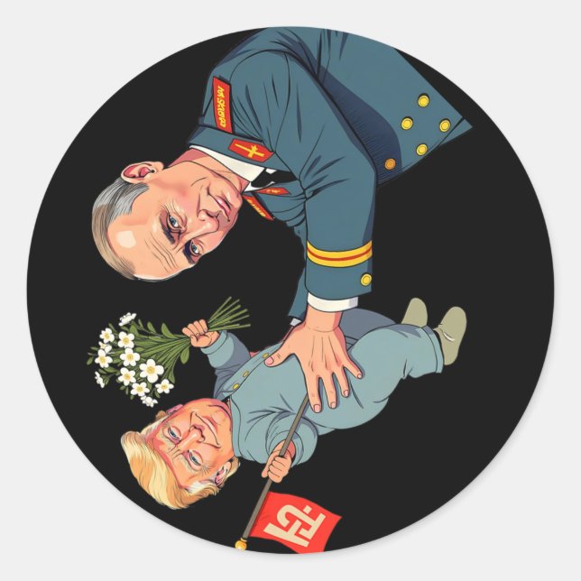 8647 Anti Trump Foxtrots Deltas Tangos Impeach Ant Classic Round Sticker (Front)