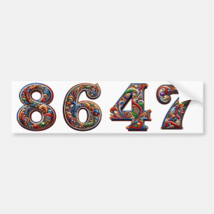 8647 ANTI TRUMP PRO DEMOCRACY BUMPER STICKER