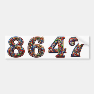 8647 ANTI TRUMP PRO DEMOCRACY BUMPER STICKER