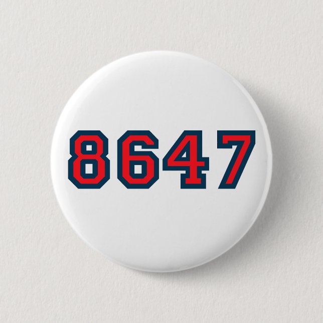 8647 Anti Trump Resistance 6 Cm Round Badge (Front)