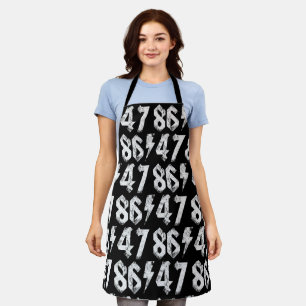 8647 Anti Trump Retro Vintage 80s Rock Style Apron