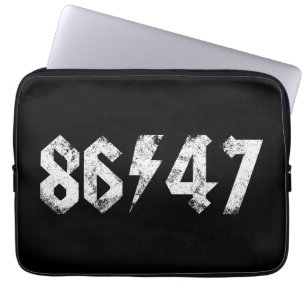 8647 Anti Trump Retro Vintage 80s Rock Style Laptop Sleeve