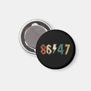 8647 Anti Trump Retro Vintage 80s Rock Style Magnet