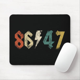 8647 Anti Trump Retro Vintage 80s Rock Style Mouse Mat