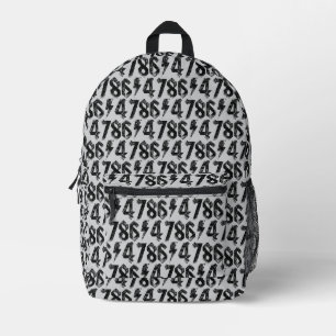 8647 Anti Trump Retro Vintage 80s Rock Style Printed Backpack