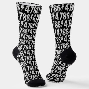 8647 Anti Trump Retro Vintage 80s Rock Style Socks