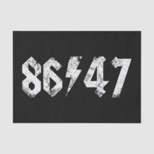 8647 Anti Trump Retro Vintage 80s Rock Style Tissue Paper