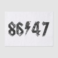 8647 Anti Trump Retro Vintage 80s Rock Style