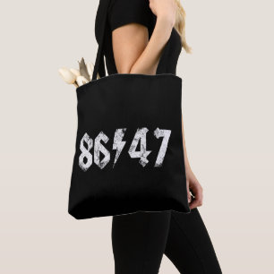 8647 Anti Trump Retro Vintage 80s Rock Style Tote Bag