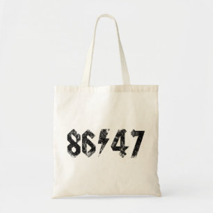 8647 Anti Trump Retro Vintage 80s Rock Style Tote Bag