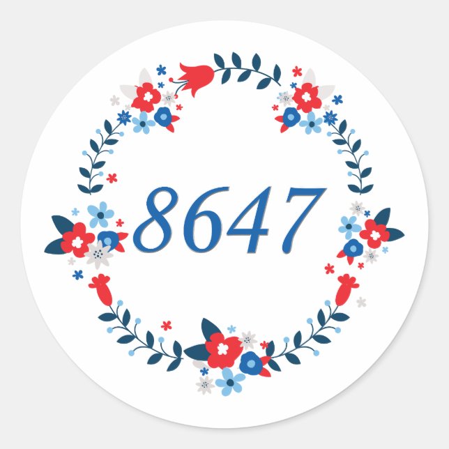 8647 CLASSIC ROUND STICKER (Front)