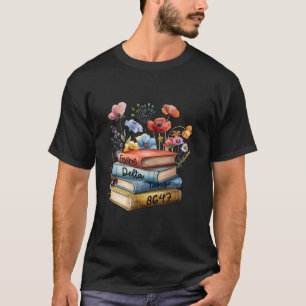 8647 Foxtrots Deltas Tangos Book Flower T-Shirt