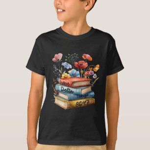 8647 Foxtrots Deltas Tangos Book Flower T-Shirt