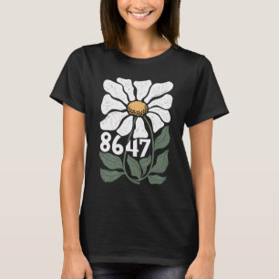 8647 Resist Subtle Daisy Floral Foxtrot Delta Tang T-Shirt