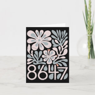 8647 Resist Subtle Floral Foxtrot Delta Tango Prot Card
