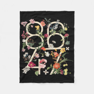 8647 Resist Subtle Floral Foxtrot Delta Tango Prot Fleece Blanket