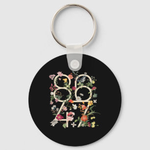 8647 Resist Subtle Floral Foxtrot Delta Tango Prot Key Ring