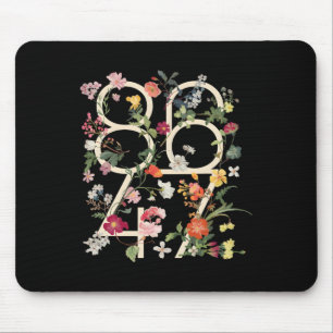 8647 Resist Subtle Floral Foxtrot Delta Tango Prot Mouse Mat