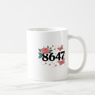 8647 Retro 86 47 Anti-trump Flower Art President Coffee Mug