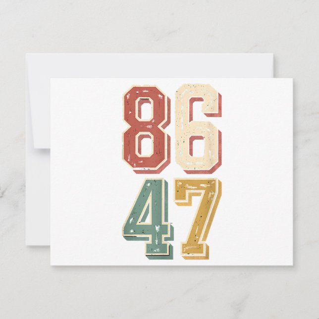 8647 retro 86 47 save the date (Front)