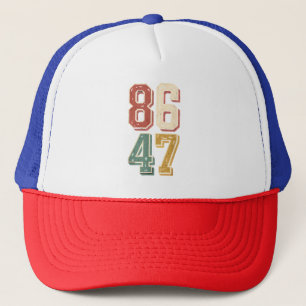 8647 retro 86 47 trucker hat