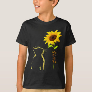8647 Subtle Anti Trump 86 47 Cat Sunflower, Cat Lo T-Shirt