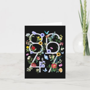 8647 Subtle Anti Trump 86 47 Floral Boho Style 1 Card