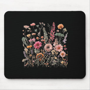 8647 Subtle Anti Trump 86 47 Floral Boho Style _1 Mouse Mat
