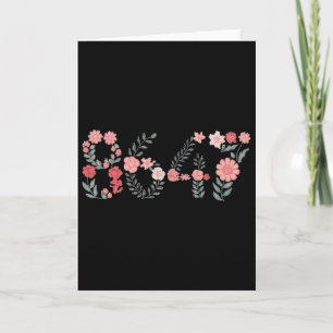 8647 Subtle Anti Trump 86 47 Floral Boho Style Card