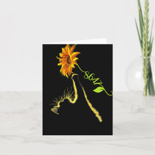 8647 Subtle Anti Trump 86 47 Sunflower Cat Lovers  Card