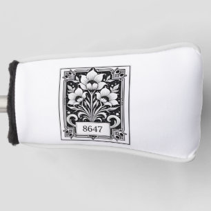 8647 Subtle Anti Trump Anti MAGA 86 47 Floral Boho Golf Head Cover