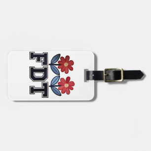 8647 Subtle Anti Trump Anti MAGA 86 47 Floral Boho Luggage Tag