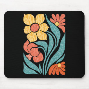 8647 Subtle Anti Trump Floral Boho 1 Mouse Mat