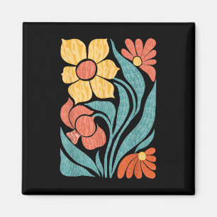 8647 Subtle Anti Trump Floral Boho  Magnet