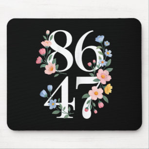 8647 Subtle Anti Trump Flower Floral Boho Vintage Mouse Mat