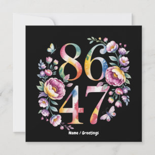 8647 Subtle Floral Boho Style A Peaceful Protest Invitation