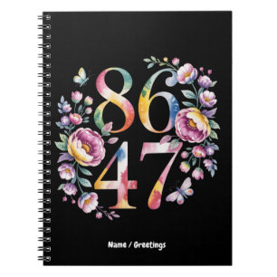 8647 Subtle Floral Boho Style A Peaceful Protest Notebook