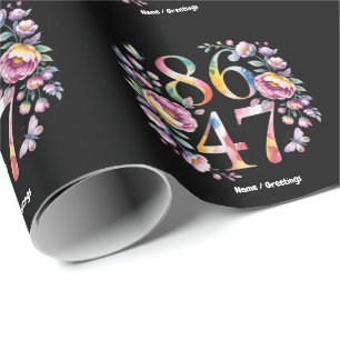 8647 Subtle Floral Boho Style A Peaceful Protest Wrapping Paper