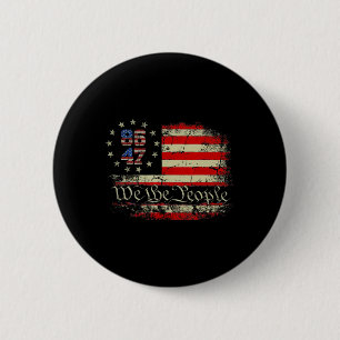 8647 Trump 86 47 Us Flag We The People Impeach 47 6 Cm Round Badge