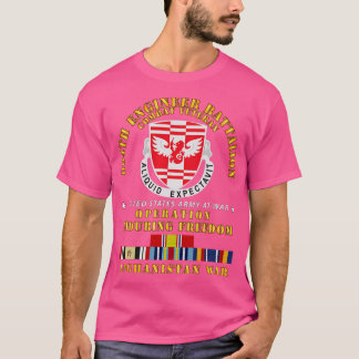 864th Eng Bn Enduring Freedom Veteran w AFGHAN SVC T-Shirt