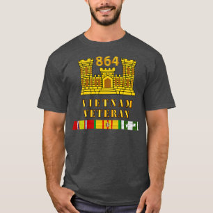 864th Engineer Battalion ENG Branch Vietnam Vet w T-Shirt