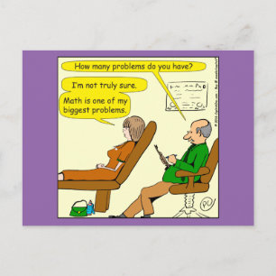 865 how many problems do you have - CARTOON Postcard