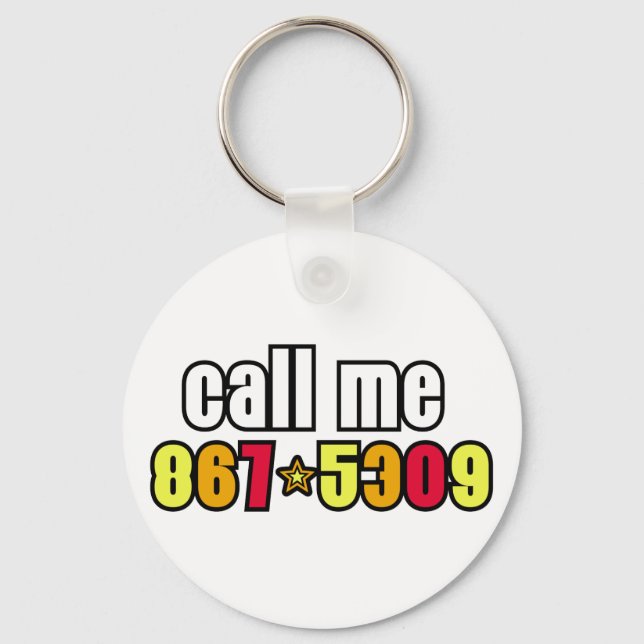 867-5309 KEY RING (Front)