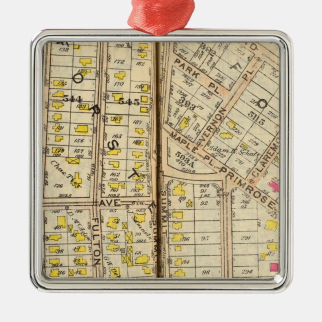 8687 Mt Vernon Metal Tree Decoration (Front)