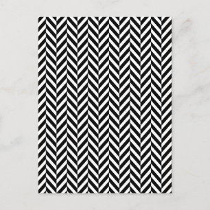 8690_chevron COLORFUL OPTICAL ILLUSIONS BLACK WHIT Postcard