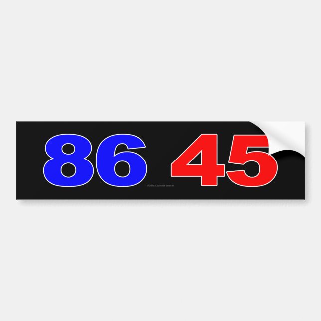 86 45 BUMPER STICKER (Front)