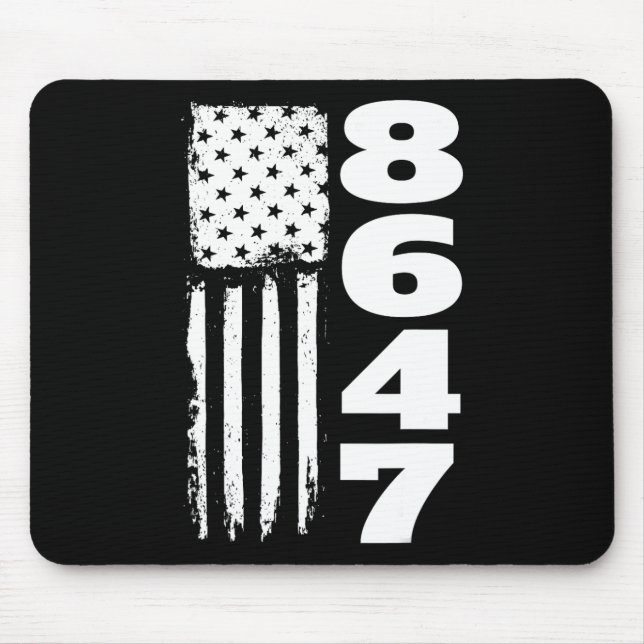 86 47 8647 Subtle Anti Trump  Mouse Mat (Front)