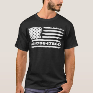 86 47 American Flag 8647 Subtle Anti Trump T-Shirt